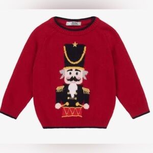 Wool and Cotton Knitted Holiday Christmas Sweater